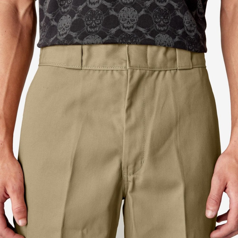 Men's Dickies x Lurking Class Regular Fit Double Knee Pants Khaki | 813406FMZ