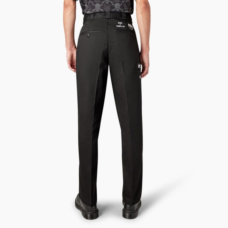 Men's Dickies x Lurking Class Regular Fit Double Knee Pants Black | 495316ZMS