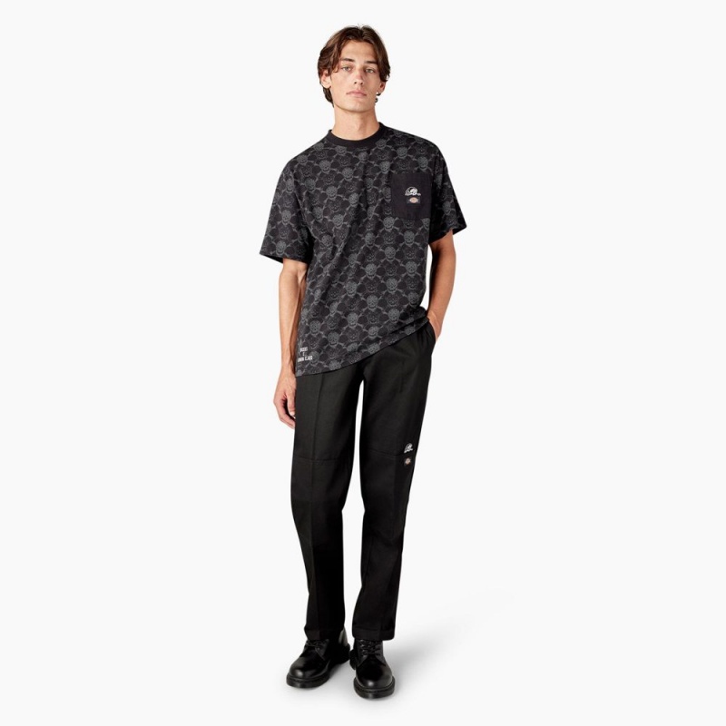 Men's Dickies x Lurking Class T-Shirt Black | 438061BML