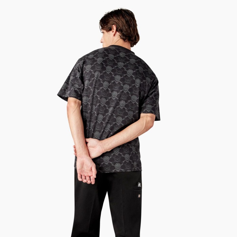 Men's Dickies x Lurking Class T-Shirt Black | 438061BML