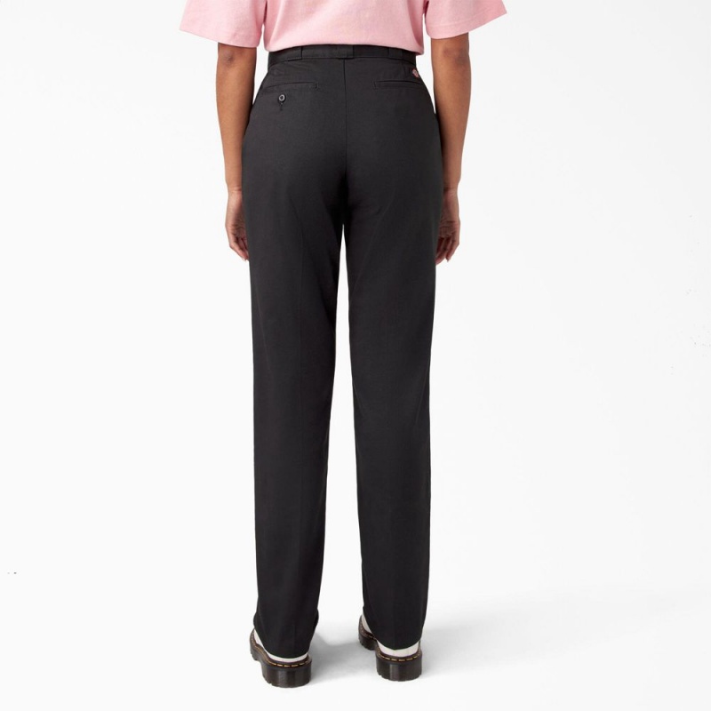 Women's Dickies Breast Cancer Awareness 874® Work Pants Black | 360958MBG