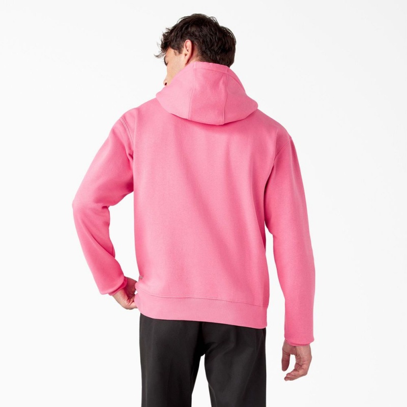 Women's Dickies Breast Cancer Awareness Logo Hoodie Pink | 231579WGV