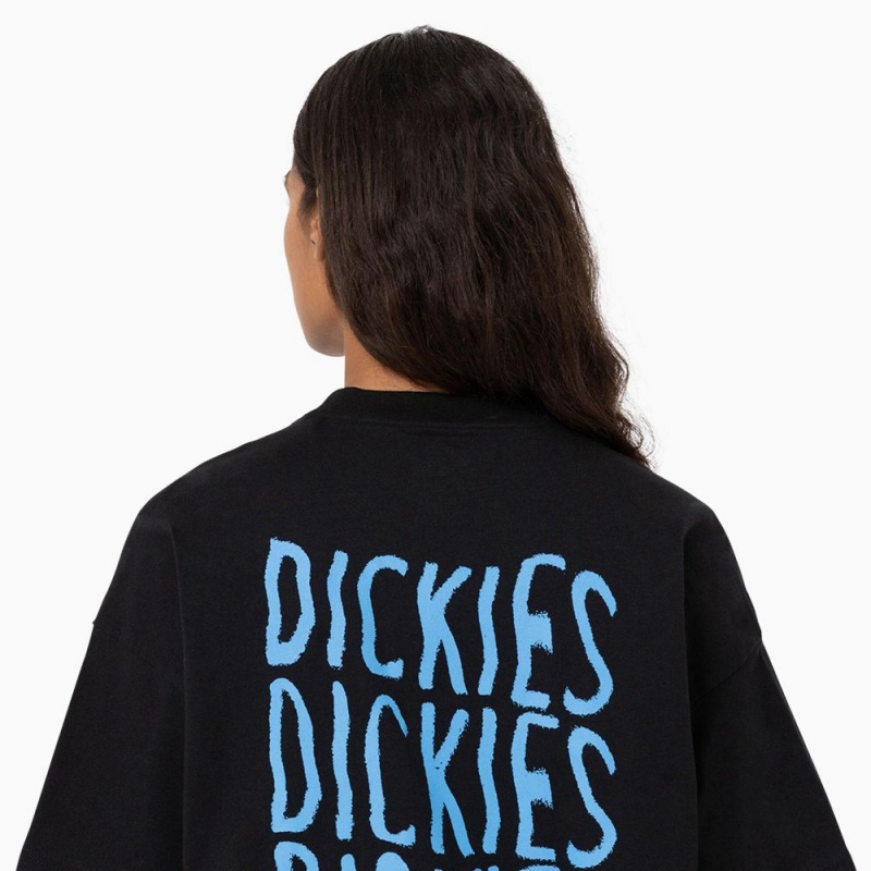 Women's Dickies Creswell Graphic T-Shirt Black | 425617OJF