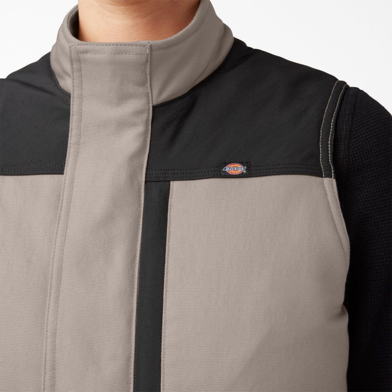 Women's Dickies DuraTech Renegade Vest Grey | 419562JUA