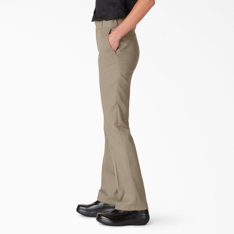 Women's Dickies FLEX Original Fit Work Pants Grey | 923184KLU