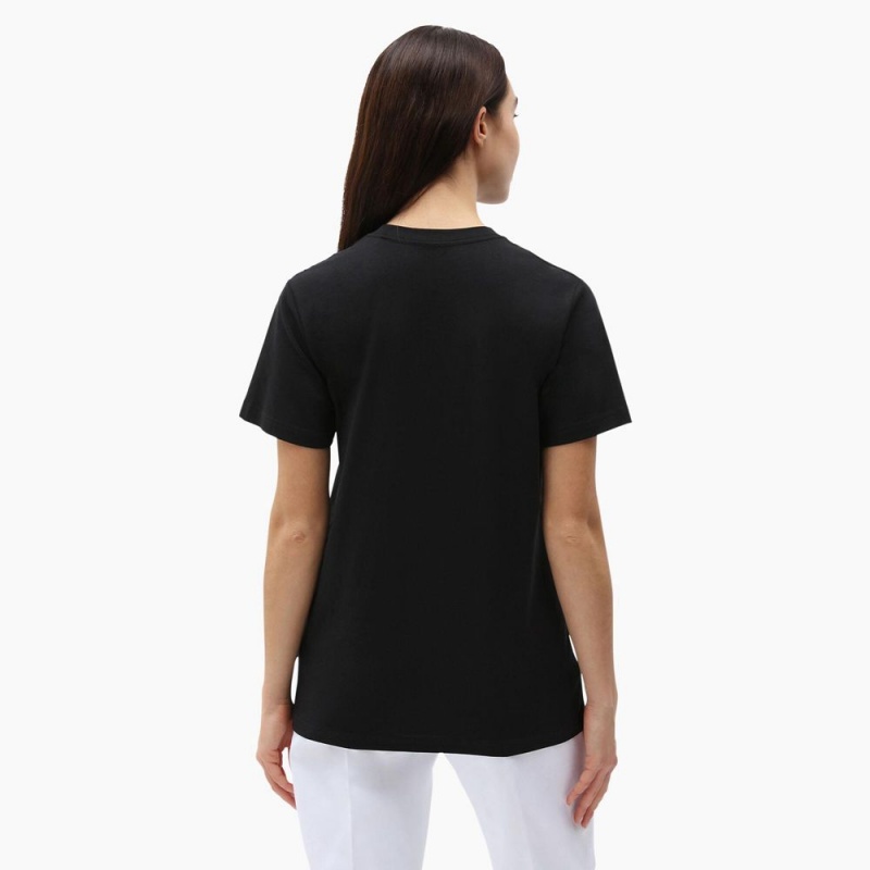 Women's Dickies Mapleton T-Shirt Black | 942738RUI