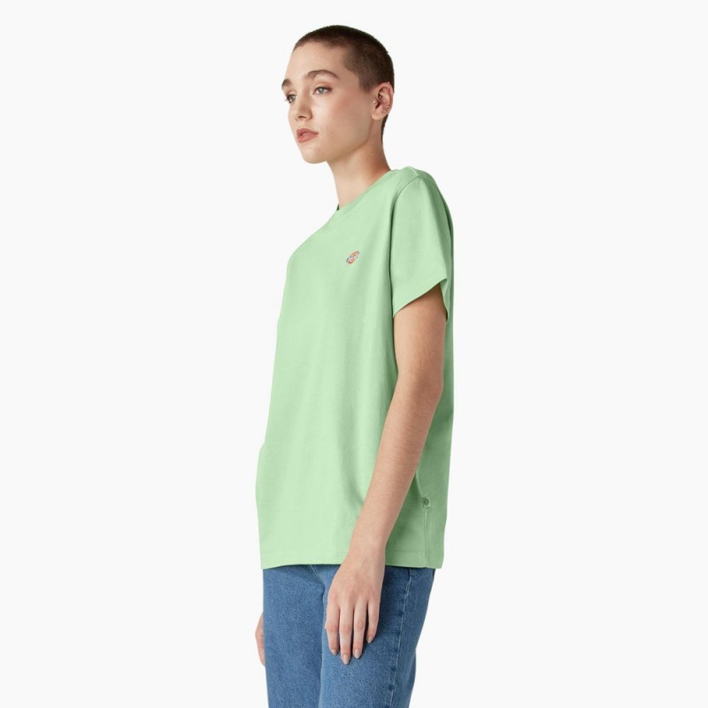 Women's Dickies Mapleton T-Shirt Green | 508219XMC