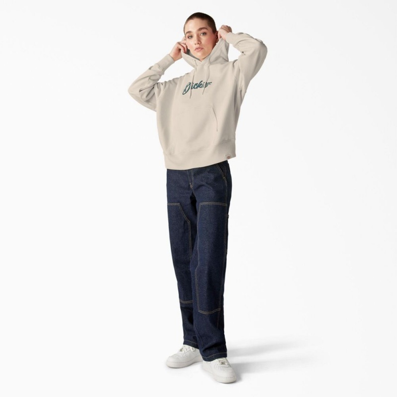 Women's Dickies Mayetta Hoodie Grey | 397045UFS