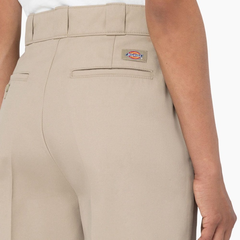 Women's Dickies Phoenix Shorts Khaki | 397520CJQ