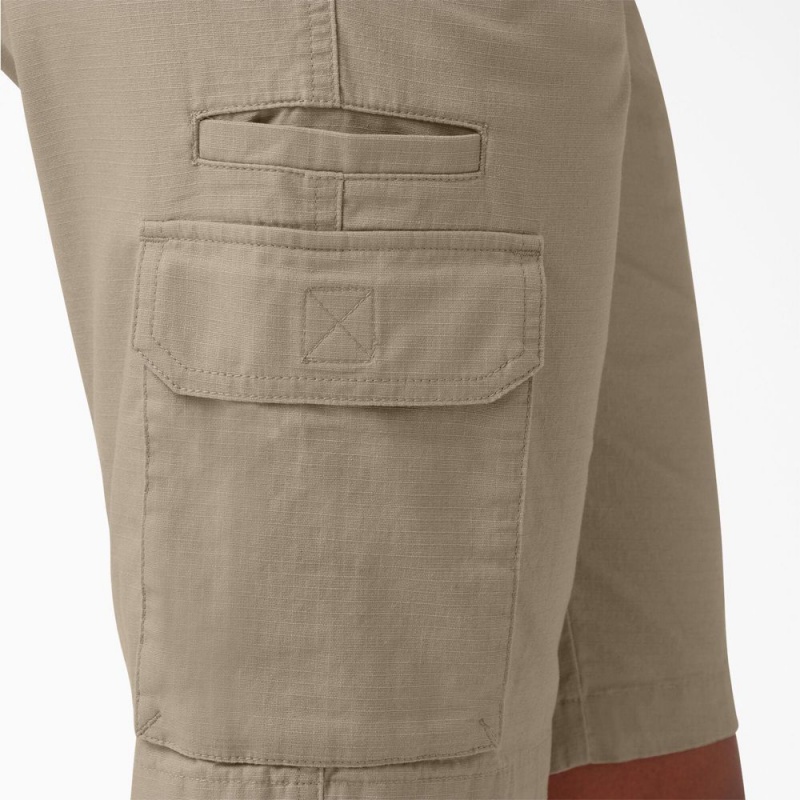 Women's Dickies Ripstop Cargo Shorts Grey | 627341CPO