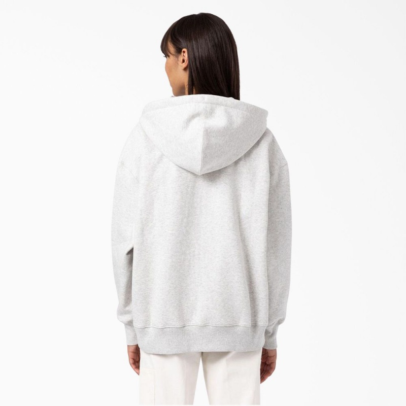 Women's Dickies Summerdale Hoodie White | 057981BVM