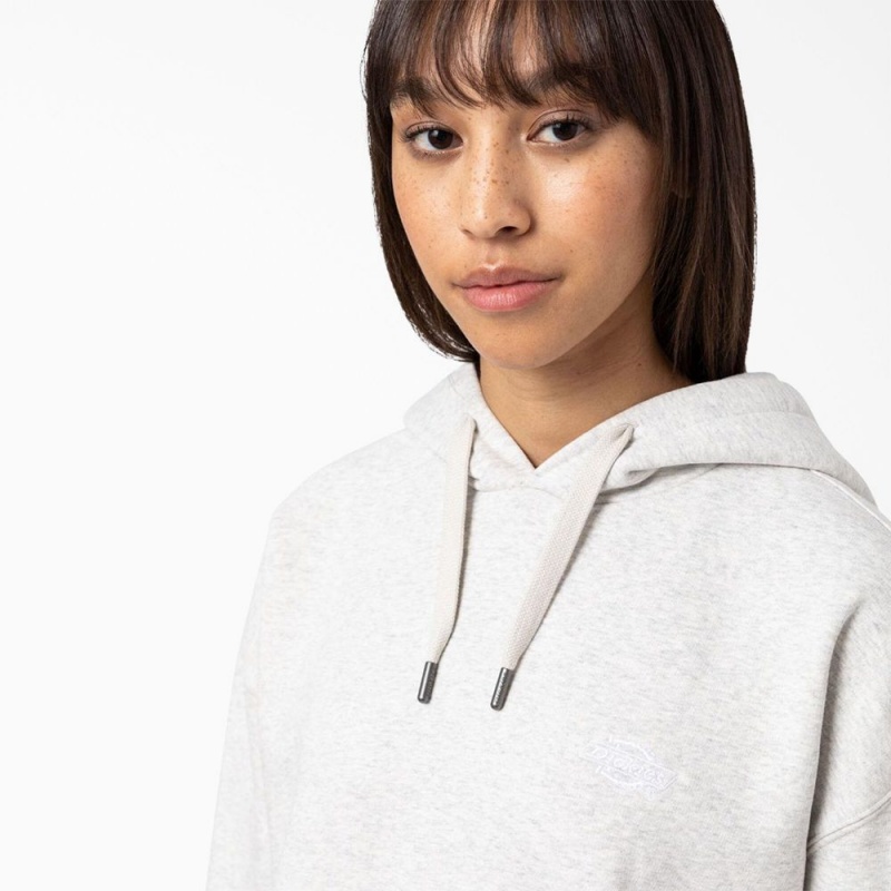 Women's Dickies Summerdale Hoodie White | 057981BVM