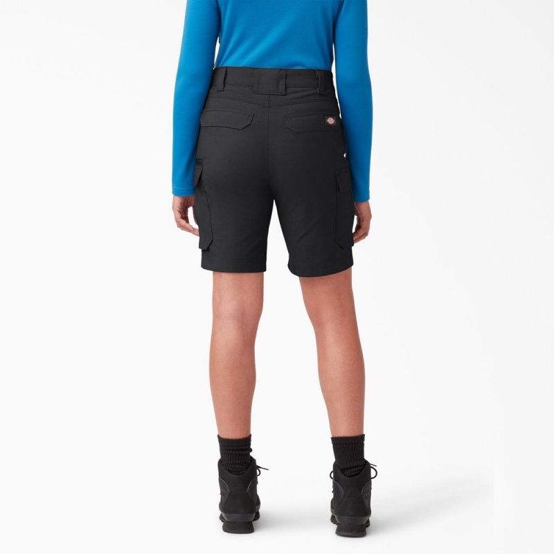 Women's Dickies Temp-iQ® 365 Shorts Black | 623408LHO