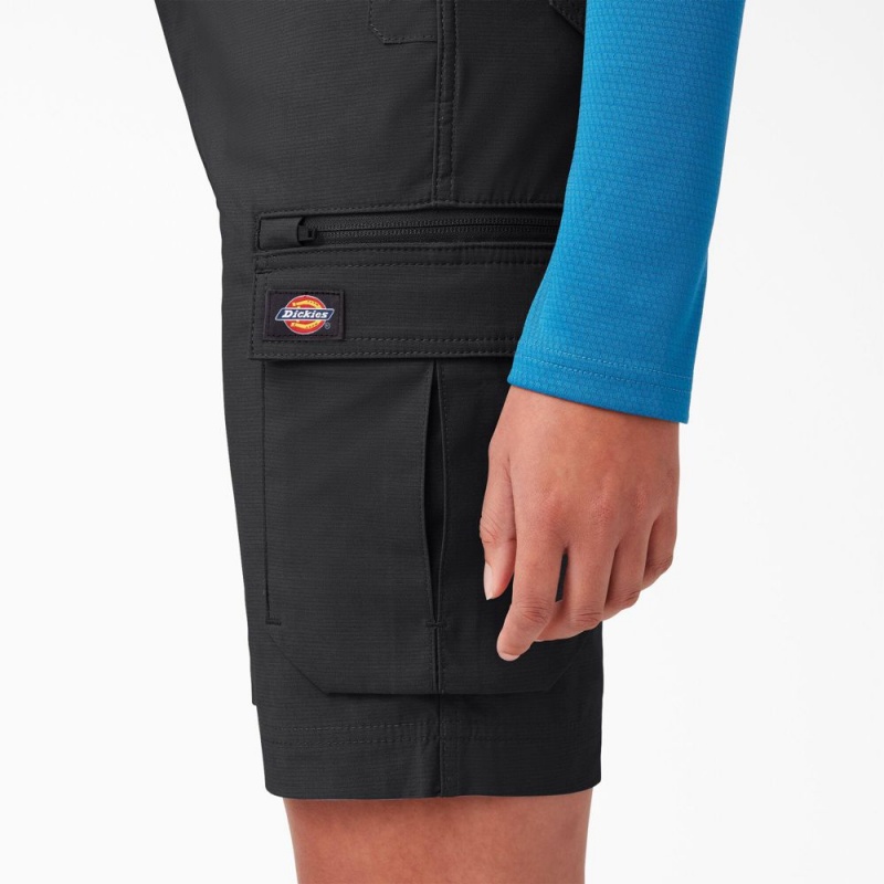 Women's Dickies Temp-iQ® 365 Shorts Black | 623408LHO