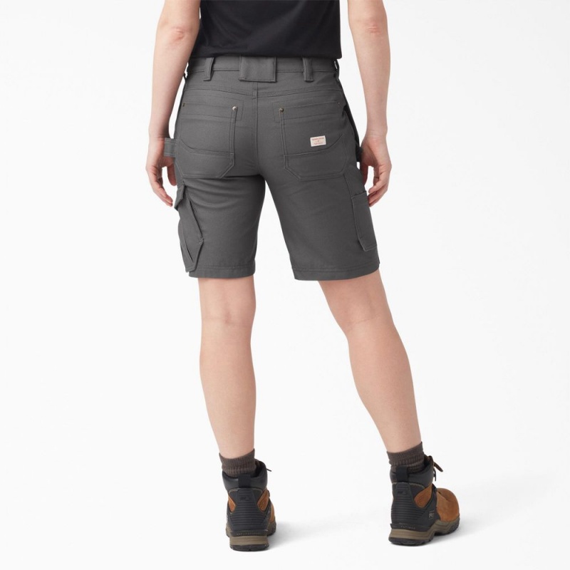 Women's Dickies Traeger x Relaxed Fit Shorts Grey | 890647SAI