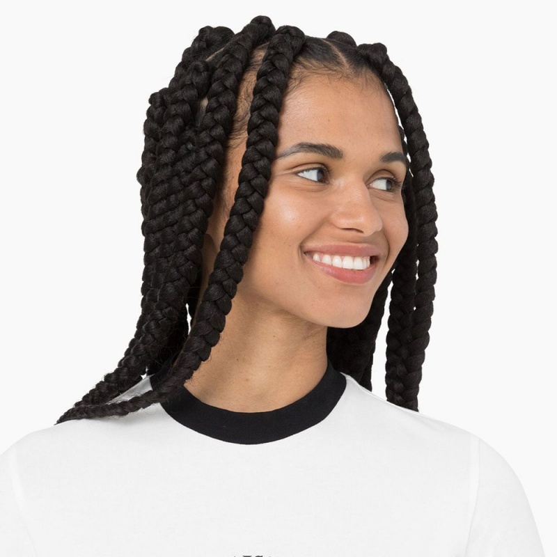 Women's Dickies Warm Springs T-Shirt White | 237689TIV